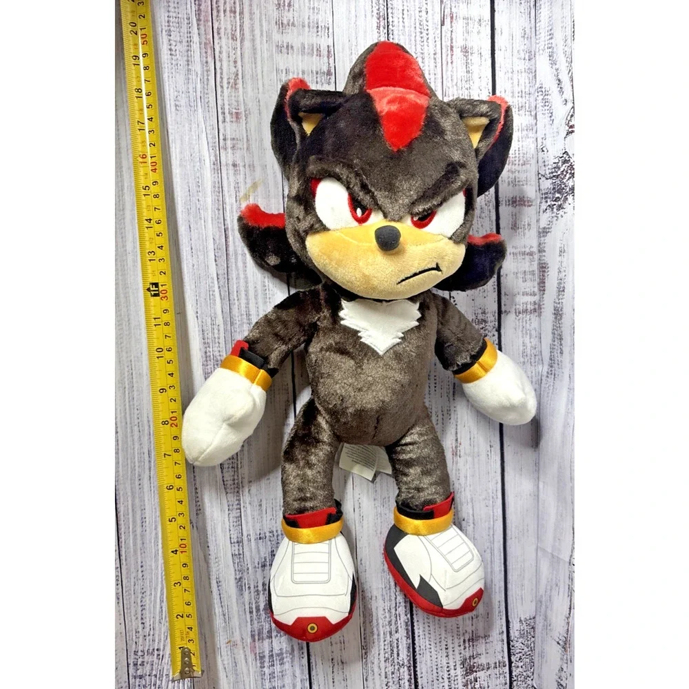 Build A Bear Shadow The Hedgehog Sonic 3 Movie Plush Stuffed Toy BAB RARE